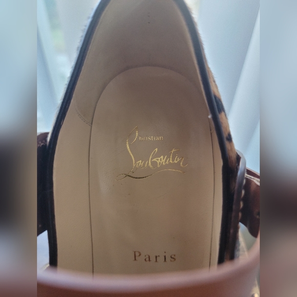 Christian Louboutin Pony Hair Animal Print platform shoe, size 37 1/2 (7 1/2 US) - Picture 5 of 6